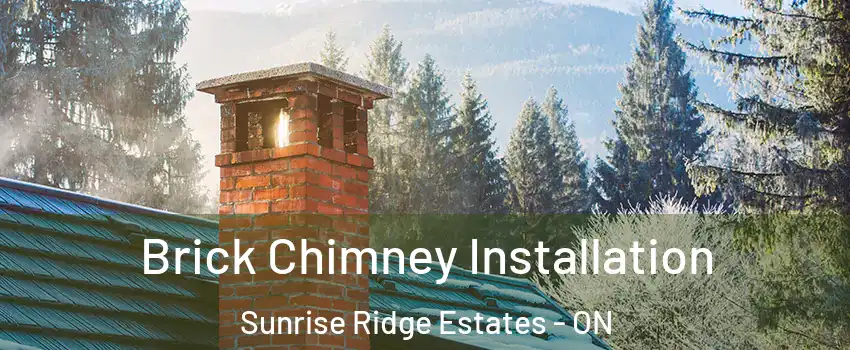  Brick Chimney Installation Sunrise Ridge Estates - ON