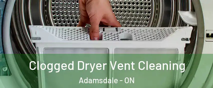  Clogged Dryer Vent Cleaning Adamsdale - ON