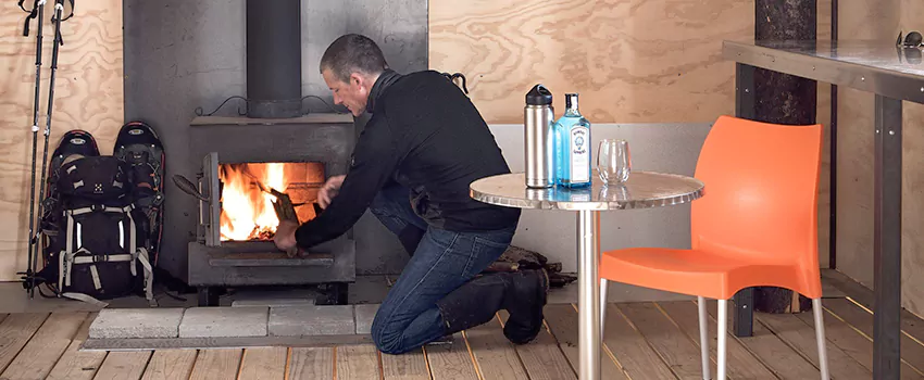 Open Hearth Wood Fireplace Installation in Sudbury, ON