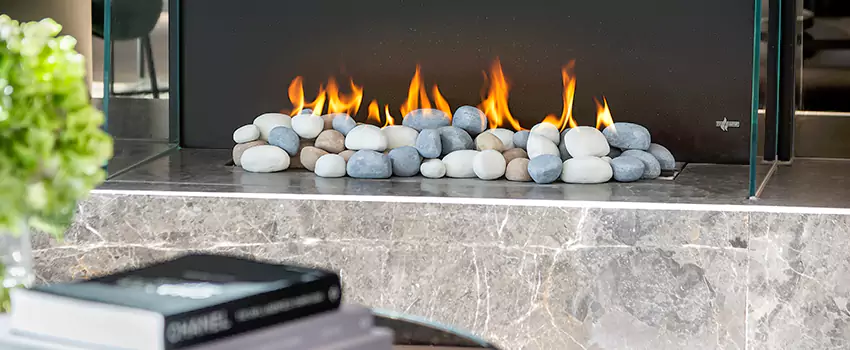 Double-Height Fireplace Design Refurbishment in Sudbury, Ontario